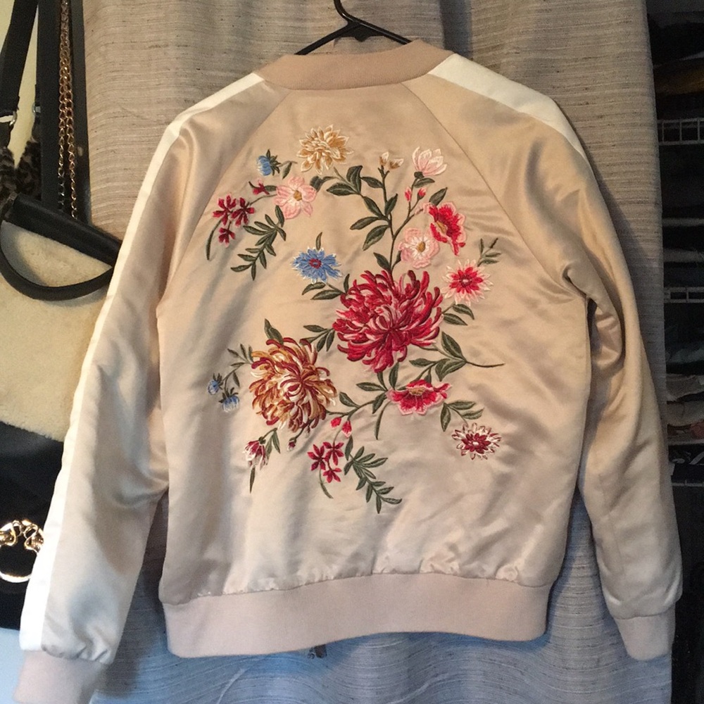 Satin bomber jacket